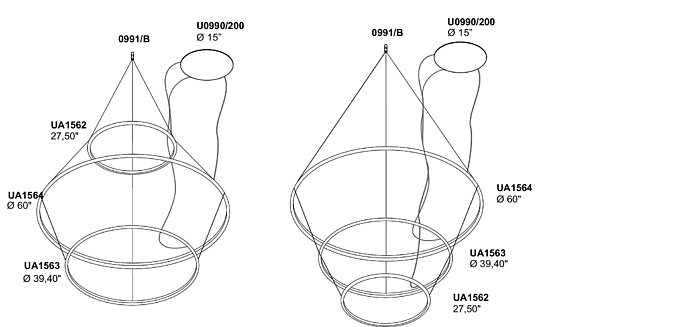 JEU DE CÂBLES POUR 3 LAMPES