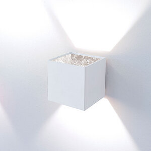 Blanc/feuille d'argent