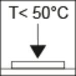 Surface temperature <50°C